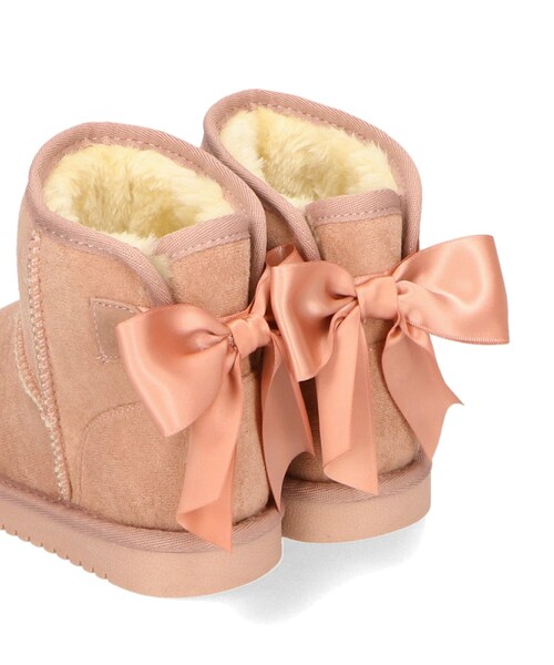 ORiental TRaffic（オリエンタルトラフィック）の「バックリボンムートンブーツ/K-242（その他・レディース・ベージュ/ブラック/ピンク・15cm/16cm/17cm/18cm/19cm/20cm）」の8枚目の写真