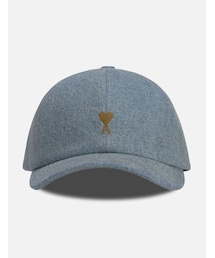 ami | Denim Ami De Coeur Embroidery Cap