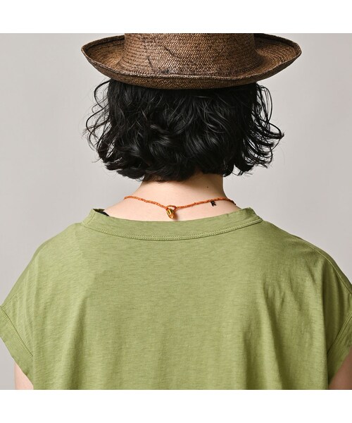 45R(フォーティファイブアール)の「ONEONE 宝物の天竺ギャザーMキャミ(トップス・レディース・61-ミドリ/63-ミドリ/64-ミドリ/82-シガー/83-シガー/85-シガー/84-シガー/81-シガー/62-ミドリ/54-アカ/53-アカ・00-フリー)」の19枚目の写真