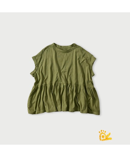 45R(フォーティファイブアール)の「ONEONE 宝物の天竺ギャザーMキャミ(トップス・レディース・61-ミドリ/63-ミドリ/64-ミドリ/82-シガー/83-シガー/85-シガー/84-シガー/81-シガー/62-ミドリ/54-アカ/53-アカ・00-フリー)」の3枚目の写真