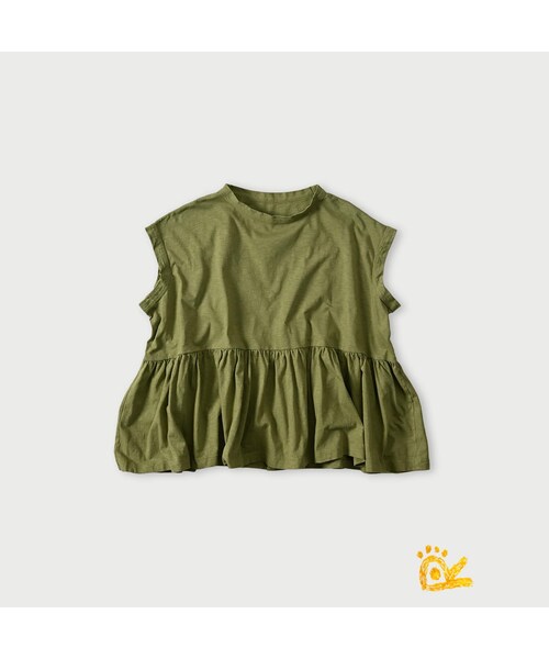 45R(フォーティファイブアール)の「ONEONE 宝物の天竺ギャザーMキャミ(トップス・レディース・61-ミドリ/63-ミドリ/64-ミドリ/82-シガー/83-シガー/85-シガー/84-シガー/81-シガー/62-ミドリ/54-アカ/53-アカ・00-フリー)」の2枚目の写真