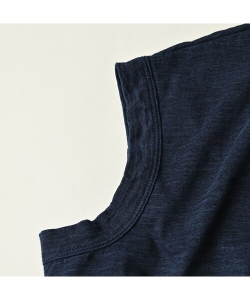 45R（フォーティファイブアール）の「ONEONE 宝物の天竺ギャザーMキャミ（インディゴ）（トップス・レディース・73-インディゴ/74-インディゴ/75-インディゴ/76-インディゴ/77-インディゴ・00-フリー）」の17枚目の写真