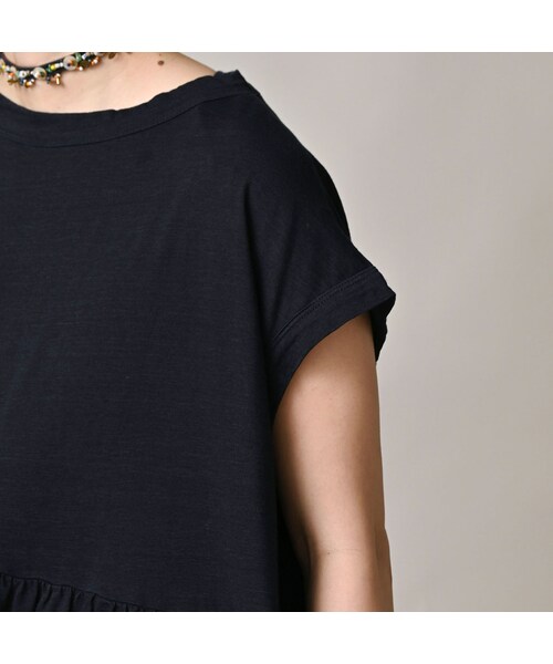 45R（フォーティファイブアール）の「ONEONE 宝物の天竺ギャザーMキャミ（インディゴ）（トップス・レディース・73-インディゴ/74-インディゴ/75-インディゴ/76-インディゴ/77-インディゴ・00-フリー）」の12枚目の写真