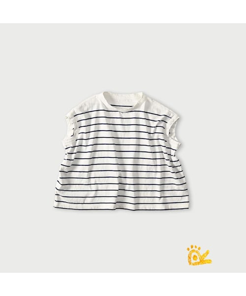 45R（フォーティファイブアール）の「ONEONE 宝物のMキャミ（トップス・レディース・52-アカ(フラミンゴ刺繍)/77-シロ×ネイビー/81-シガー(ハチ刺繍)・00-フリー）」の2枚目の写真