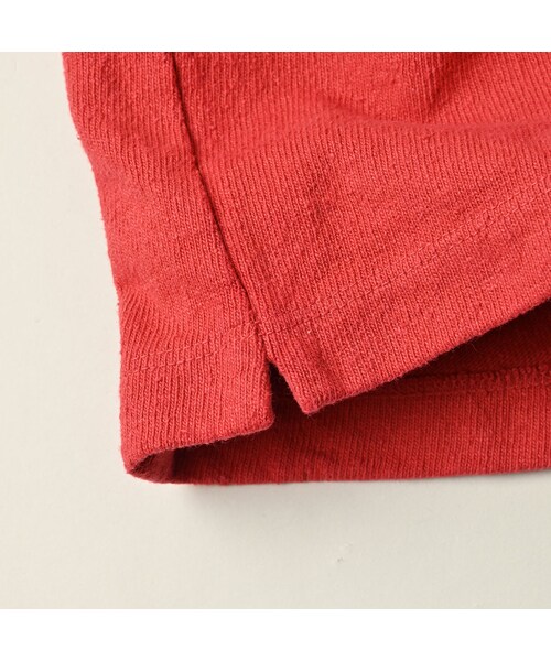 45R（フォーティファイブアール）の「ONEONE 宝物のMキャミ（トップス・レディース・52-アカ(フラミンゴ刺繍)/77-シロ×ネイビー/81-シガー(ハチ刺繍)・00-フリー）」の17枚目の写真