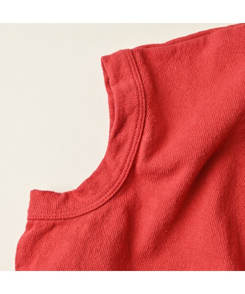 45R（フォーティファイブアール）の「ONEONE 宝物のMキャミ（トップス・レディース・52-アカ(フラミンゴ刺繍)/77-シロ×ネイビー/81-シガー(ハチ刺繍)・00-フリー）」の15枚目の写真