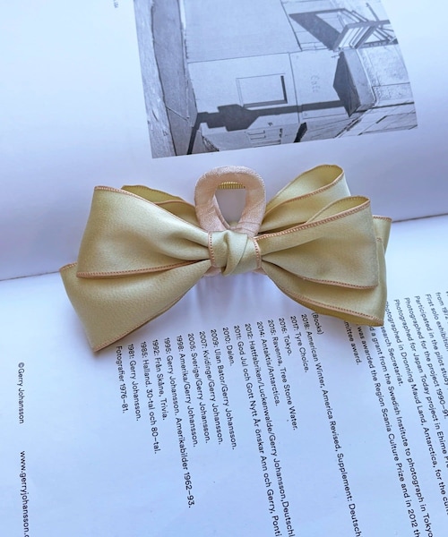 Lattice（Lattice）の「バイカラーリボンクリップ（バレッタ/ヘアクリップ・レディース・ピンク/ブルー/グリーン/ブラック・FREE）」の3枚目の写真