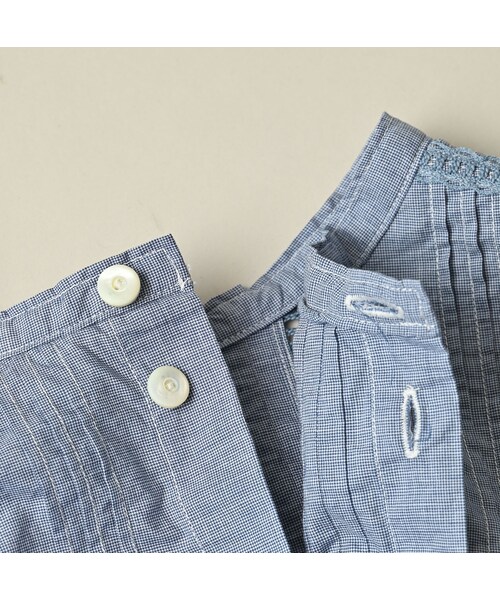 45R（フォーティファイブアール）の「バチストのピンタックレースブラウス（その他・レディース・72-ブルーミニ千鳥/92-クロ・02-M/03-L）」の14枚目の写真