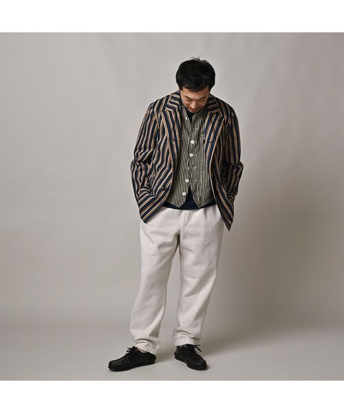 45R（フォーティファイブアール）の「いろいろヒッコリーの908マノロジャケット（ジャケット/アウター・レディース・76-ヘリンボンヒッコリー 濃/77-デニムピンヒッコリー 濃/78-サテンヒッコリー 濃・01-XS/02-S/03-M/04-L）」の8枚目の写真