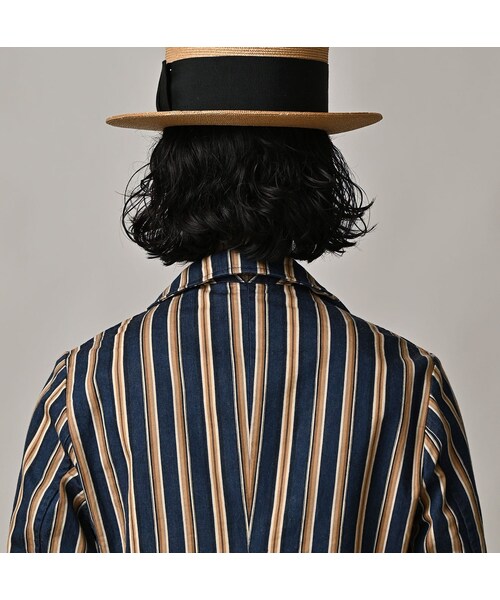 45R（フォーティファイブアール）の「いろいろヒッコリーの908マノロジャケット（ジャケット/アウター・レディース・76-ヘリンボンヒッコリー 濃/77-デニムピンヒッコリー 濃/78-サテンヒッコリー 濃・01-XS/02-S/03-M/04-L）」の19枚目の写真