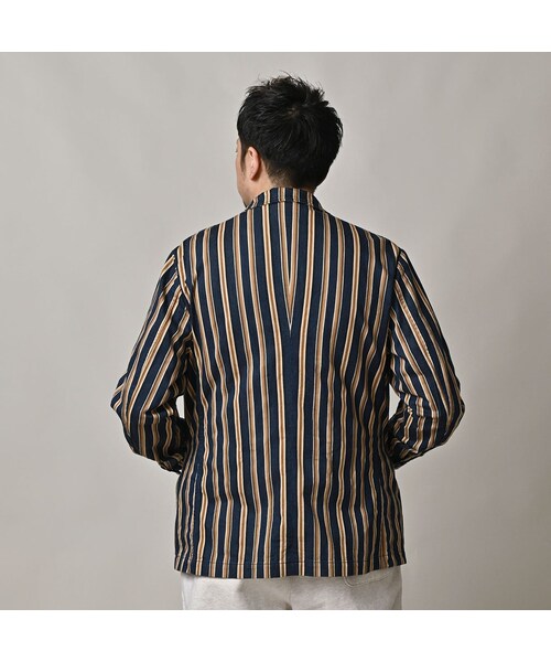 45R（フォーティファイブアール）の「いろいろヒッコリーの908マノロジャケット（ジャケット/アウター・レディース・76-ヘリンボンヒッコリー 濃/77-デニムピンヒッコリー 濃/78-サテンヒッコリー 濃・01-XS/02-S/03-M/04-L）」の15枚目の写真