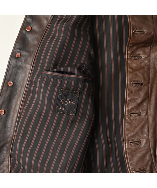 45R（フォーティファイブアール）の「ホースレザーの908ベスト（ジャケット/アウター・レディース・85-こげ茶・02-S/04-L）」の20枚目の写真