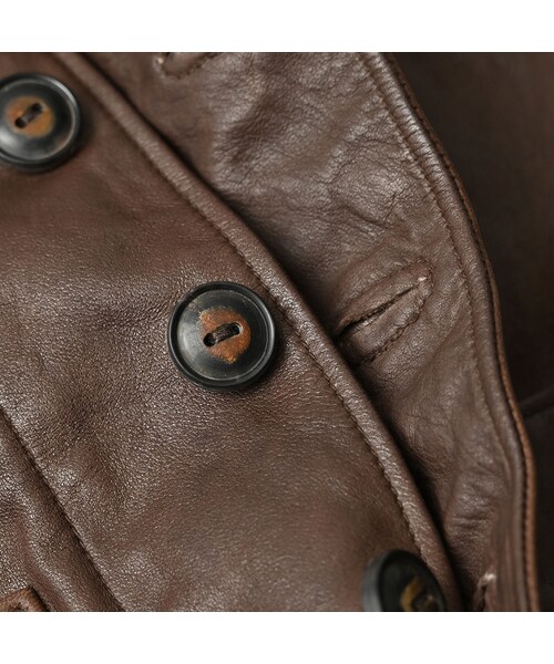45R（フォーティファイブアール）の「ホースレザーの908ベスト（ジャケット/アウター・レディース・85-こげ茶・02-S/04-L）」の17枚目の写真