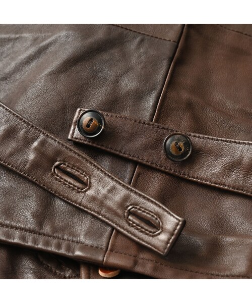 45R（フォーティファイブアール）の「ホースレザーの908ベスト（ジャケット/アウター・レディース・85-こげ茶・02-S/04-L）」の19枚目の写真