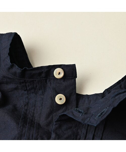 45R(フォーティファイブアール)の「バチストのピンタックレースブラウス(インディゴ)(その他・レディース・73-インディゴ・02-M/03-L)」の14枚目の写真