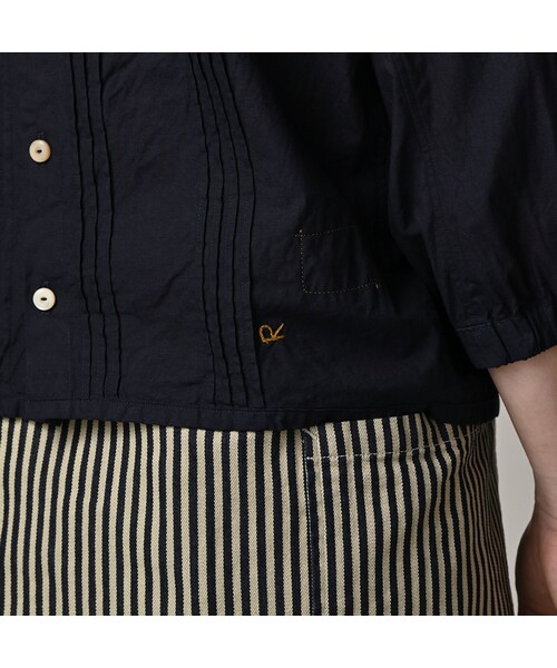 45R(フォーティファイブアール)の「バチストのピンタックレースブラウス(インディゴ)(その他・レディース・73-インディゴ・02-M/03-L)」の11枚目の写真