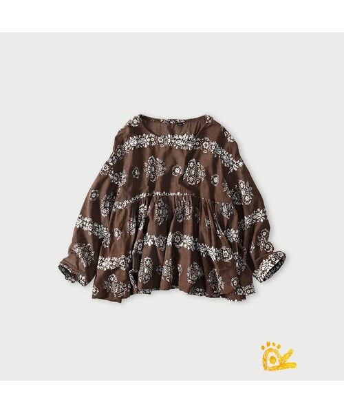 45R（フォーティファイブアール）の「ONEONE 宝物のギャザーブラウス（その他・レディース・12-ざっくりカディ ベージュ/42-スーピマオックス うすピンクシャンブレー/60-カーキ/61-うすカーキ/70-インドカディ インディゴ/72-180番三子 サックスストライプ/73-180番三子 サックス細ストライプ/74-浅葱シャンブレー ブロード/78-スーピマオックス ブルーバスク/80-ブラウン/81-スーピマオックス 茶シャンブレー�@/82-スーピマオックス 茶シャンブレー�A/90-モンプチチノ・00-フリー）」の10枚目の写真