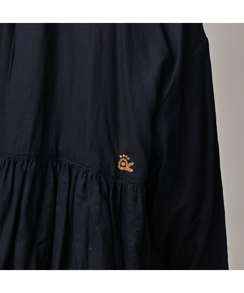 45R（フォーティファイブアール）の「ONEONE 宝物のギャザーブラウス（インディゴ）（その他・レディース・75-サテン インディゴ/77-ふわふわインディゴ二重織・00-フリー）」の12枚目の写真