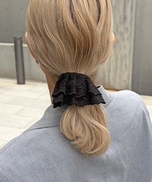 【kim企画】【WEB限定】コットンレースロールヘアカフ