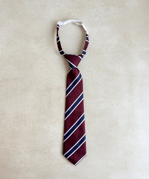 3coins(3coins)の「キッズストライプネクタイ(ファッション雑貨・キッズ・レッド・FREE)」の1枚目の写真