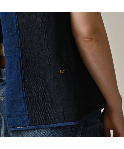 45R（フォーティファイブアール）の「いろいろ天竺のキャミ（インディゴ）（トップス・レディース・73-インディゴ・02-M/03-L）」の13枚目の写真