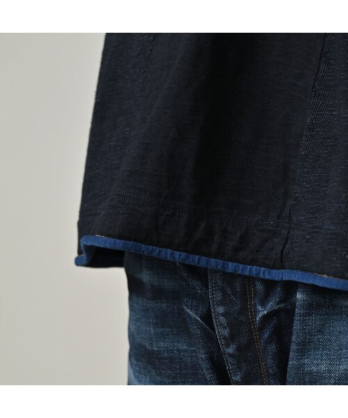 45R（フォーティファイブアール）の「いろいろ天竺のキャミ（インディゴ）（トップス・レディース・73-インディゴ・02-M/03-L）」の10枚目の写真