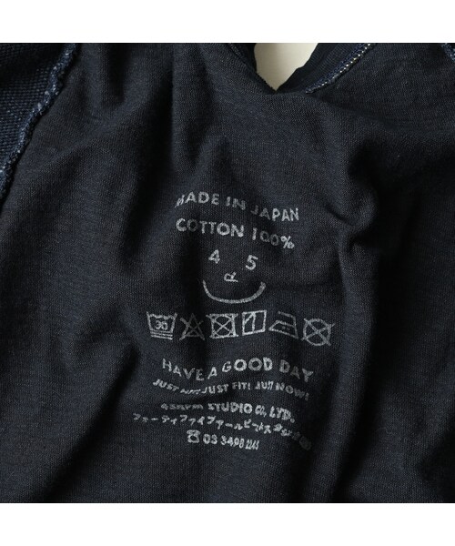 45R（フォーティファイブアール）の「いろいろ天竺のキャミ（インディゴ）（トップス・レディース・73-インディゴ・02-M/03-L）」の20枚目の写真