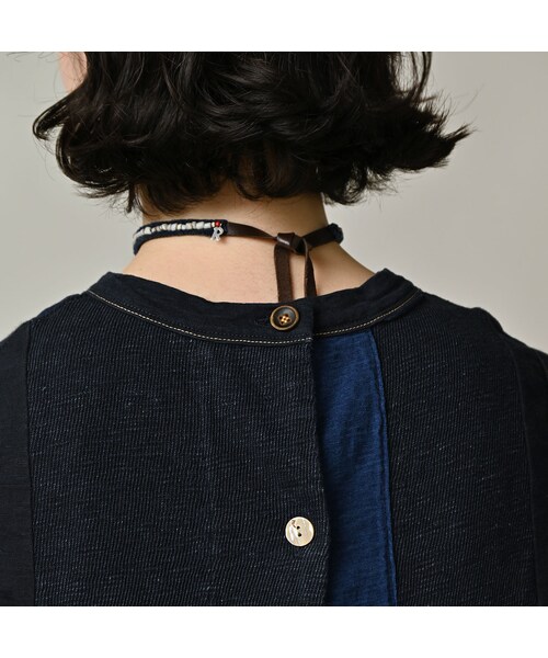 45R（フォーティファイブアール）の「いろいろ天竺のキャミ（インディゴ）（トップス・レディース・73-インディゴ・02-M/03-L）」の11枚目の写真