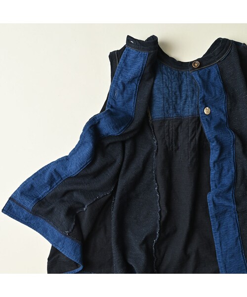 45R（フォーティファイブアール）の「いろいろ天竺のキャミ（インディゴ）（トップス・レディース・73-インディゴ・02-M/03-L）」の19枚目の写真