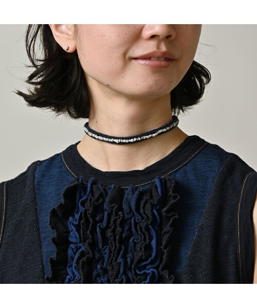 45R（フォーティファイブアール）の「いろいろ天竺のキャミ（インディゴ）（トップス・レディース・73-インディゴ・02-M/03-L）」の7枚目の写真