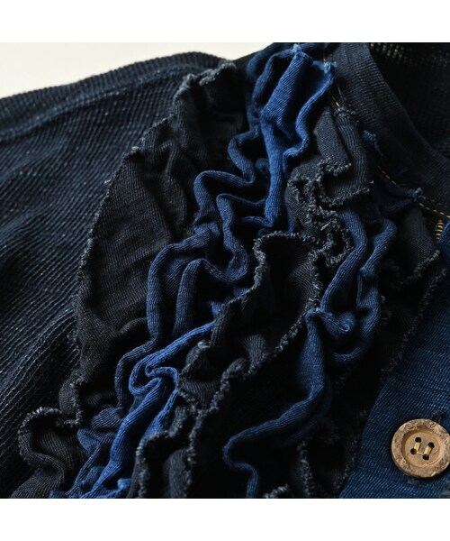 45R（フォーティファイブアール）の「いろいろ天竺のカーディガン（インディゴ）（トップス・レディース・73-インディゴ・02-M/03-L）」の14枚目の写真