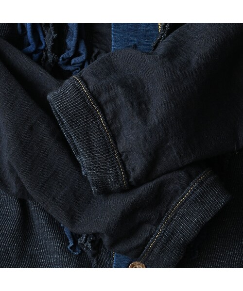 45R（フォーティファイブアール）の「いろいろ天竺のカーディガン（インディゴ）（トップス・レディース・73-インディゴ・02-M/03-L）」の18枚目の写真