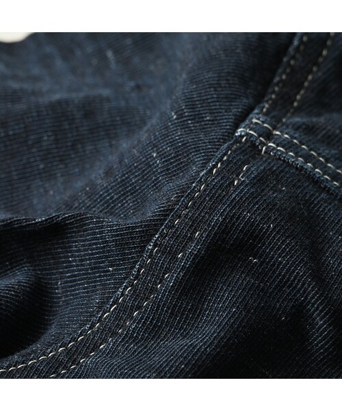 45R（フォーティファイブアール）の「デニム天竺のGジャン（インディゴ）（ジャケット/アウター・レディース・93-墨納戸・02-M/03-L）」の19枚目の写真