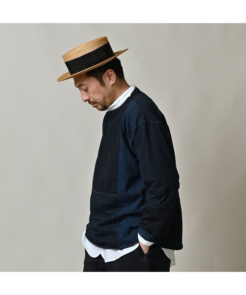 45R（フォーティファイブアール）の「いろいろ天竺の908Tシャツ（インディゴ）（トップス・レディース・73-インディゴ・02-S/04-L）」の9枚目の写真