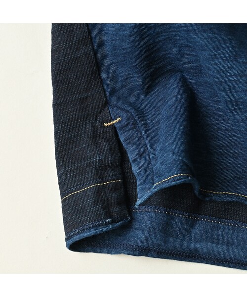 45R（フォーティファイブアール）の「いろいろ天竺の908Tシャツ（インディゴ）（トップス・レディース・73-インディゴ・02-S/04-L）」の20枚目の写真