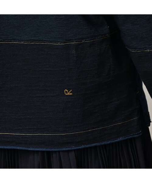 45R（フォーティファイブアール）の「いろいろ天竺の908Tシャツ（インディゴ）（トップス・レディース・73-インディゴ・02-S/04-L）」の15枚目の写真