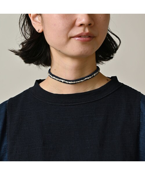 45R（フォーティファイブアール）の「いろいろ天竺の908Tシャツ（インディゴ）（トップス・レディース・73-インディゴ・02-S/04-L）」の11枚目の写真