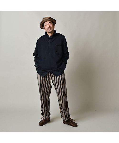 45R（フォーティファイブアール）の「いろいろ天竺の908ポロシャツ（インディゴ）（トップス・レディース・73-インディゴ・00-フリー）」の4枚目の写真