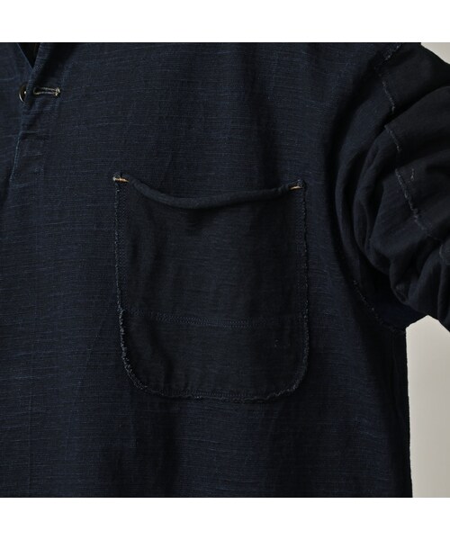 45R（フォーティファイブアール）の「いろいろ天竺の908ポロシャツ（インディゴ）（トップス・レディース・73-インディゴ・00-フリー）」の13枚目の写真