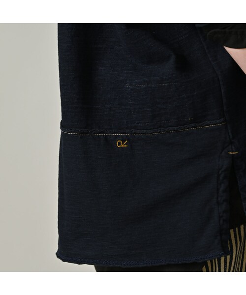 45R（フォーティファイブアール）の「いろいろ天竺の908ポロシャツ（インディゴ）（トップス・レディース・73-インディゴ・00-フリー）」の15枚目の写真