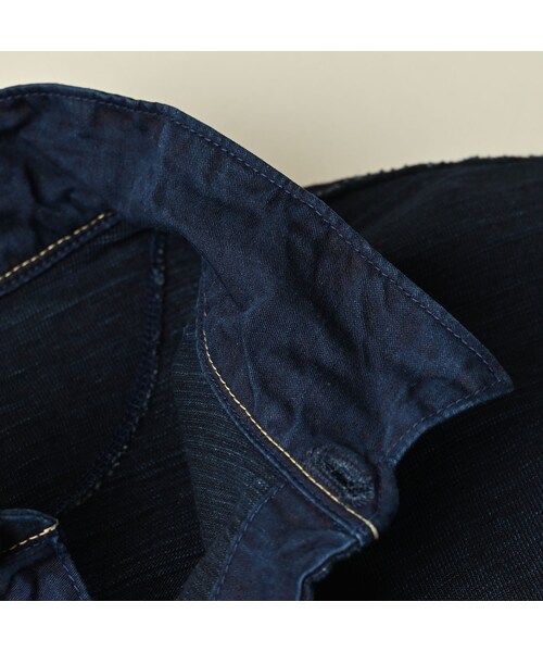 45R（フォーティファイブアール）の「いろいろ天竺の908ポロシャツ（インディゴ）（トップス・レディース・73-インディゴ・00-フリー）」の18枚目の写真