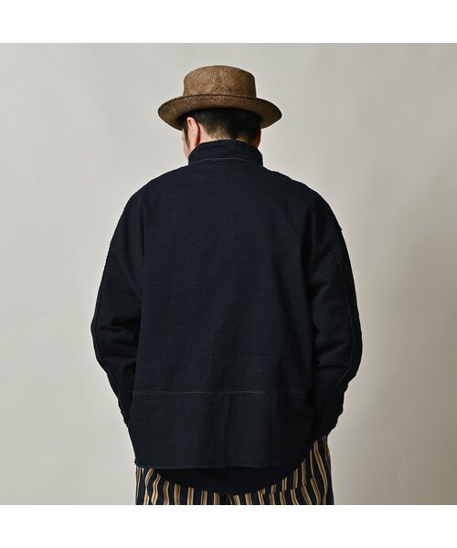 45R（フォーティファイブアール）の「いろいろ天竺の908ポロシャツ（インディゴ）（トップス・レディース・73-インディゴ・00-フリー）」の11枚目の写真