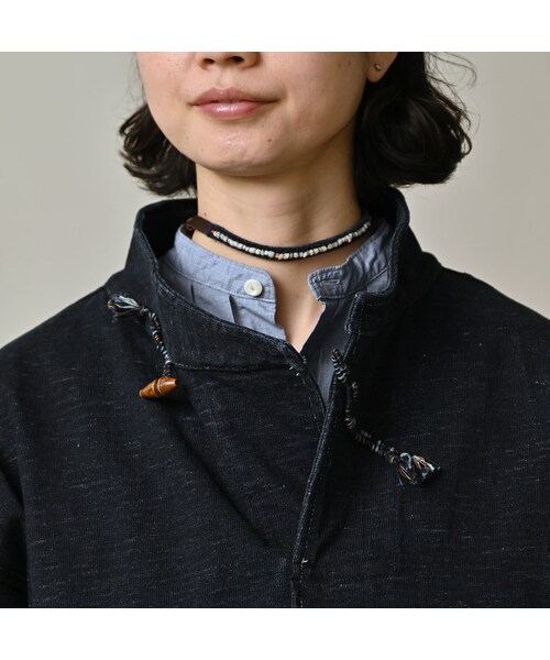 45R（フォーティファイブアール）の「デニム天竺の908プル（インディゴ）（トップス・レディース・93-墨納戸・02-S/04-L）」の12枚目の写真