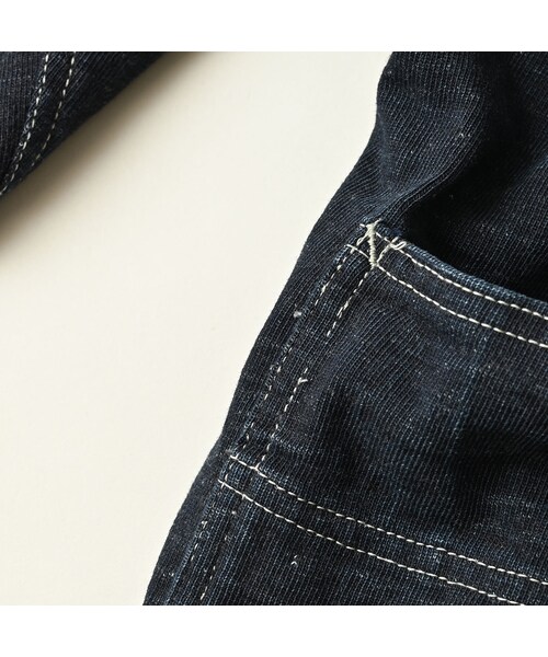 45R（フォーティファイブアール）の「デニム天竺の908プル（インディゴ）（トップス・レディース・93-墨納戸・02-S/04-L）」の19枚目の写真