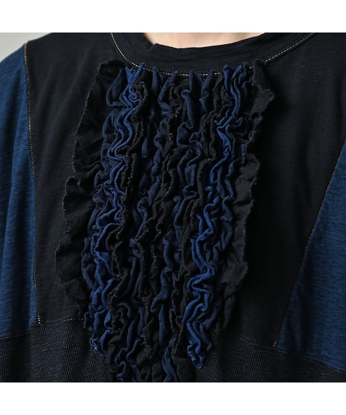 45R（フォーティファイブアール）の「いろいろ天竺のドレス（インディゴ）（ワンピース/ドレス・レディース・73-インディゴ・00-フリー）」の9枚目の写真