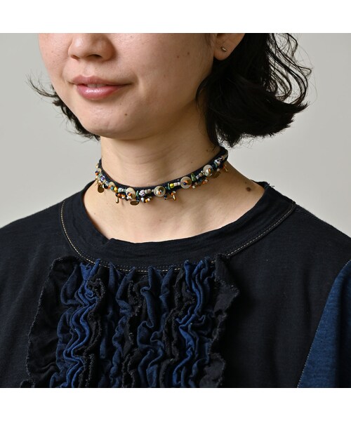 45R（フォーティファイブアール）の「いろいろ天竺のドレス（インディゴ）（ワンピース/ドレス・レディース・73-インディゴ・00-フリー）」の8枚目の写真