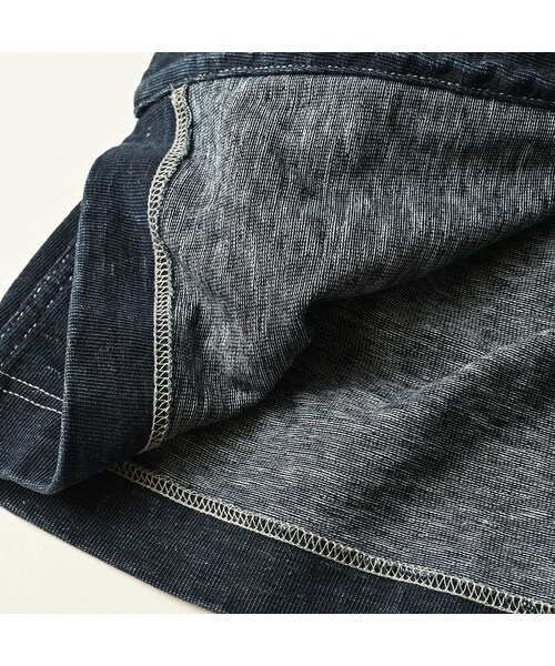 45R（フォーティファイブアール）の「デニム天竺のドレス（インディゴ）（ワンピース/ドレス・レディース・93-墨納戸・00-フリー）」の19枚目の写真