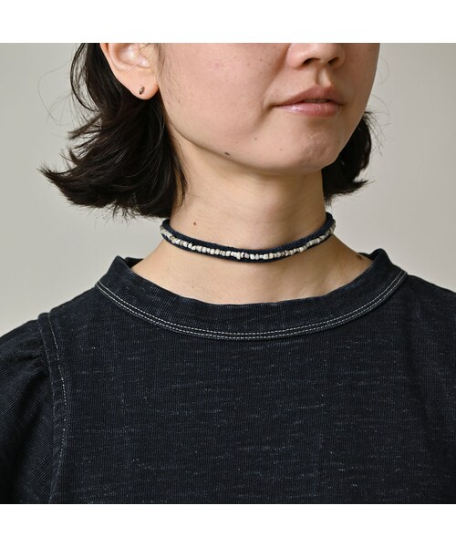 45R（フォーティファイブアール）の「デニム天竺のドレス（インディゴ）（ワンピース/ドレス・レディース・93-墨納戸・00-フリー）」の6枚目の写真