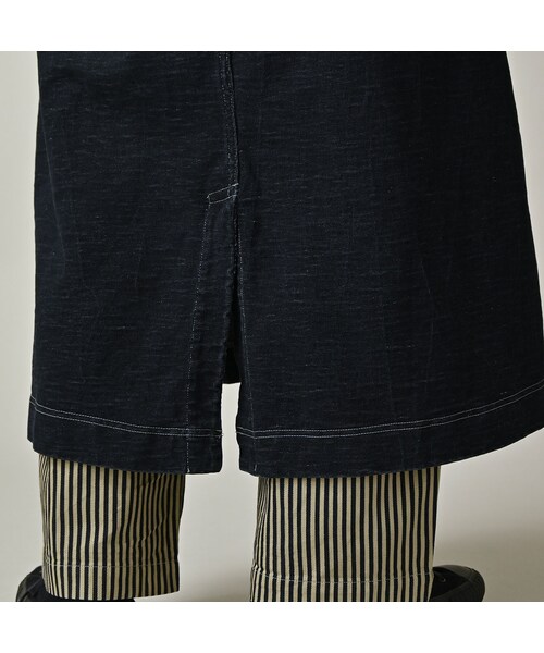 45R（フォーティファイブアール）の「デニム天竺のドレス（インディゴ）（ワンピース/ドレス・レディース・93-墨納戸・00-フリー）」の12枚目の写真