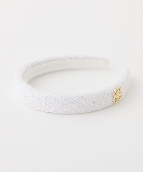 one after another NICE CLAUP（ワンアフターアナザーナイスクラップ）の「【Eliane Collection】ロゴカチューシャ（カチューシャ・レディース・サックスブルー/アイボリー/ブラック/ピンク・FREE）」の2枚目の写真